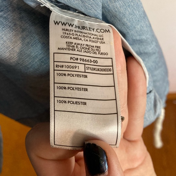 Blue and white light weight jacket - Picture 3 of 5